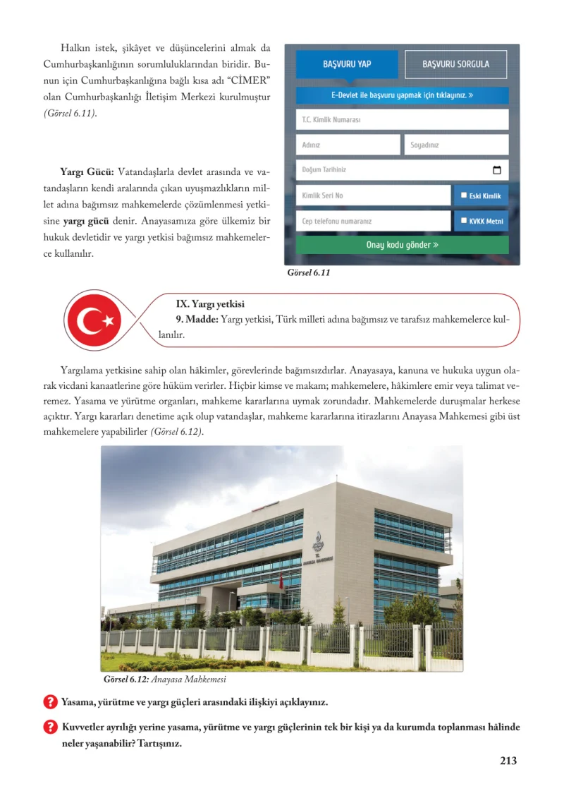 6. Sınıf Sosyal Bilgiler Ders Kitabı Cevapları Evos Yayınları Sayfa 213