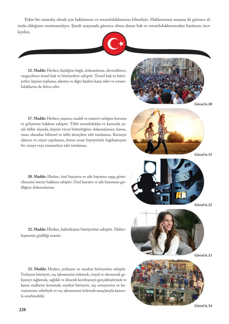 6. Sınıf Sosyal Bilgiler Ders Kitabı Cevapları Evos Yayınları Sayfa 228