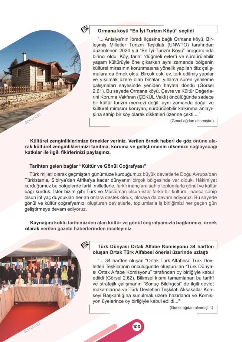 6. Sınıf Sosyal Bilgiler Ders Kitabı Cevapları Meb Yayınları 1. Kitap Sayfa 100