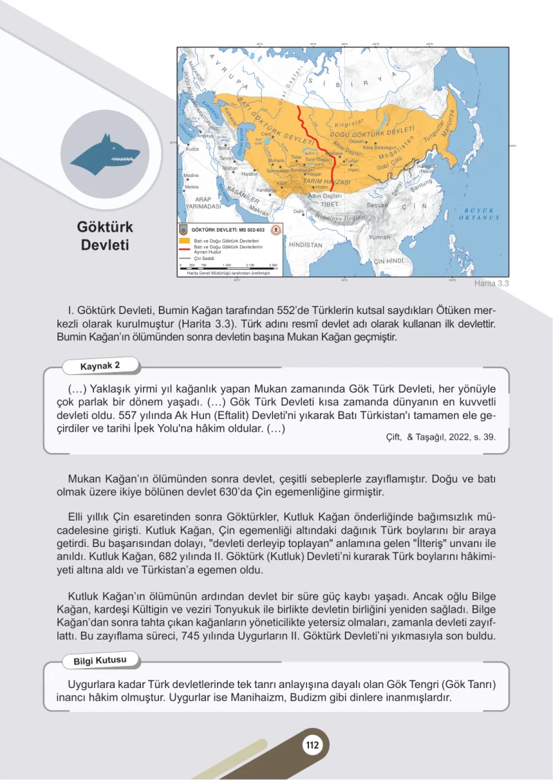6. Sınıf Sosyal Bilgiler Ders Kitabı Cevapları Meb Yayınları 1. Kitap Sayfa 112