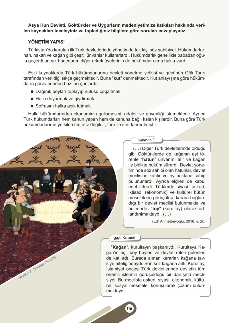 6. Sınıf Sosyal Bilgiler Ders Kitabı Cevapları Meb Yayınları 1. Kitap Sayfa 116