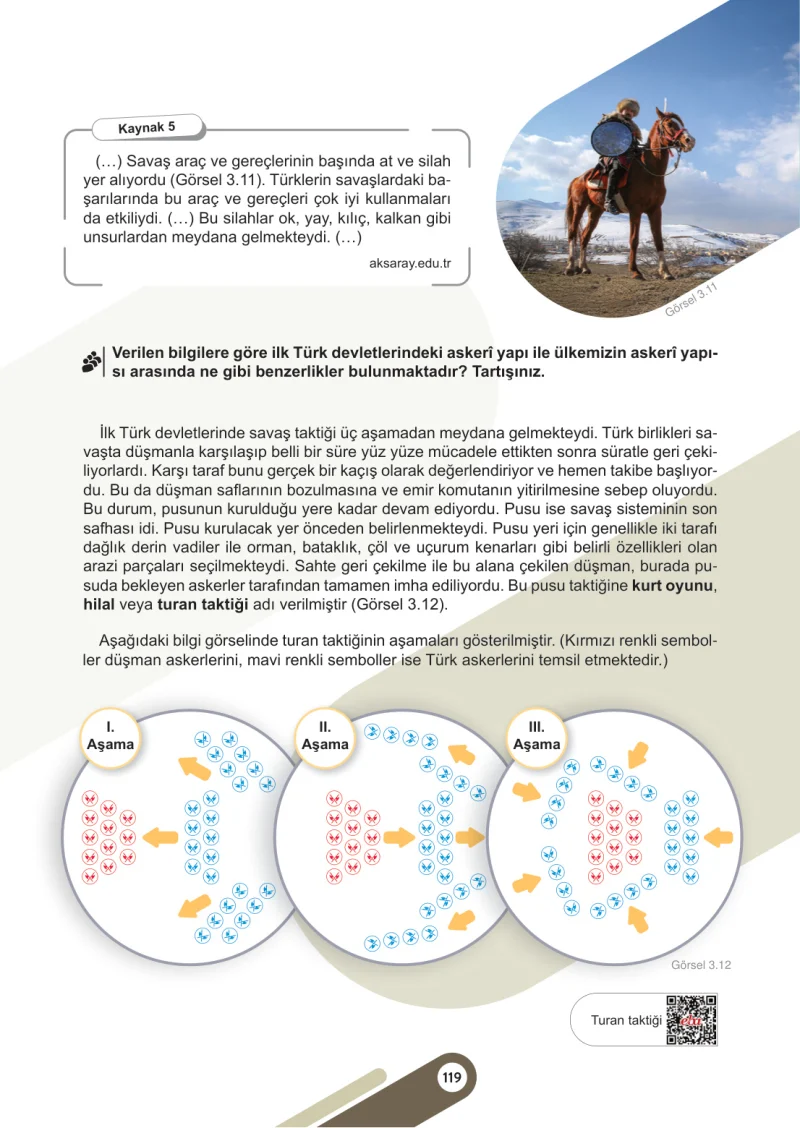 6. Sınıf Sosyal Bilgiler Ders Kitabı Cevapları Meb Yayınları 1. Kitap Sayfa 119