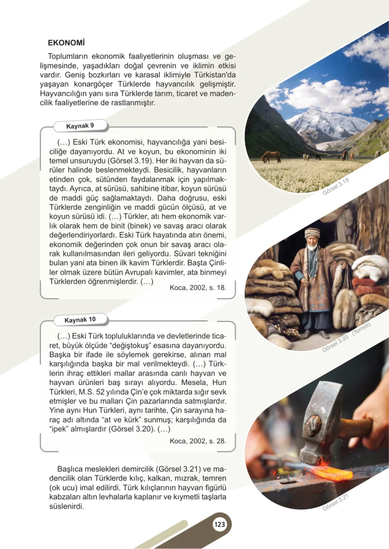 6. Sınıf Sosyal Bilgiler Ders Kitabı Cevapları Meb Yayınları 1. Kitap Sayfa 123