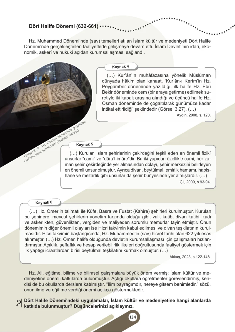 6. Sınıf Sosyal Bilgiler Ders Kitabı Cevapları Meb Yayınları 1. Kitap Sayfa 134