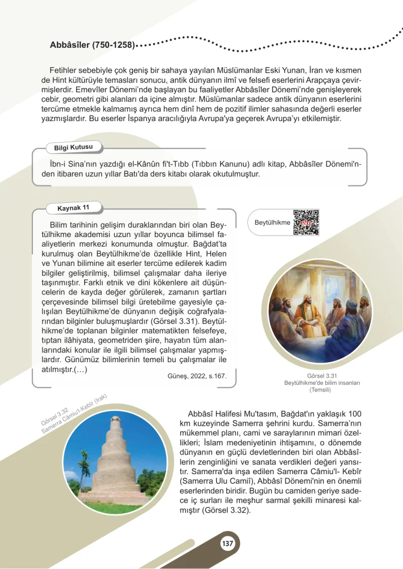 6. Sınıf Sosyal Bilgiler Ders Kitabı Cevapları Meb Yayınları 1. Kitap Sayfa 137