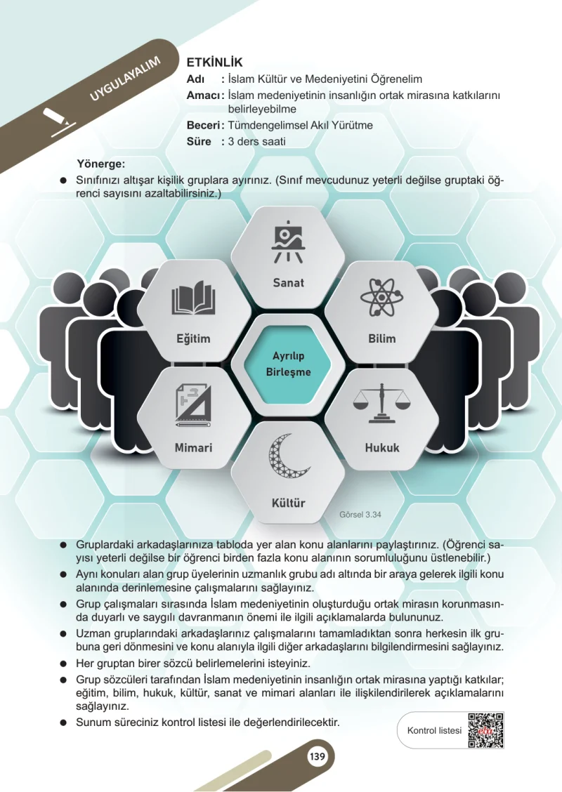 6. Sınıf Sosyal Bilgiler Ders Kitabı Cevapları Meb Yayınları 1. Kitap Sayfa 139