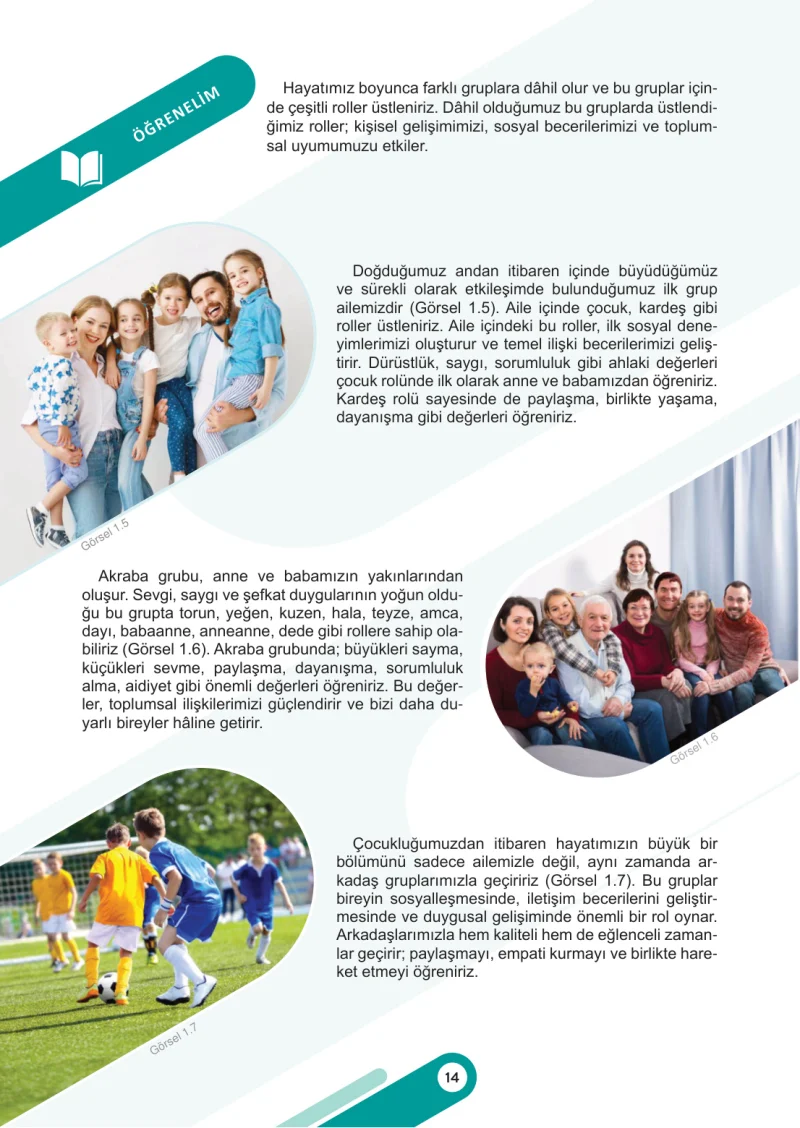 6. Sınıf Sosyal Bilgiler Ders Kitabı Cevapları Meb Yayınları 1. Kitap Sayfa 14