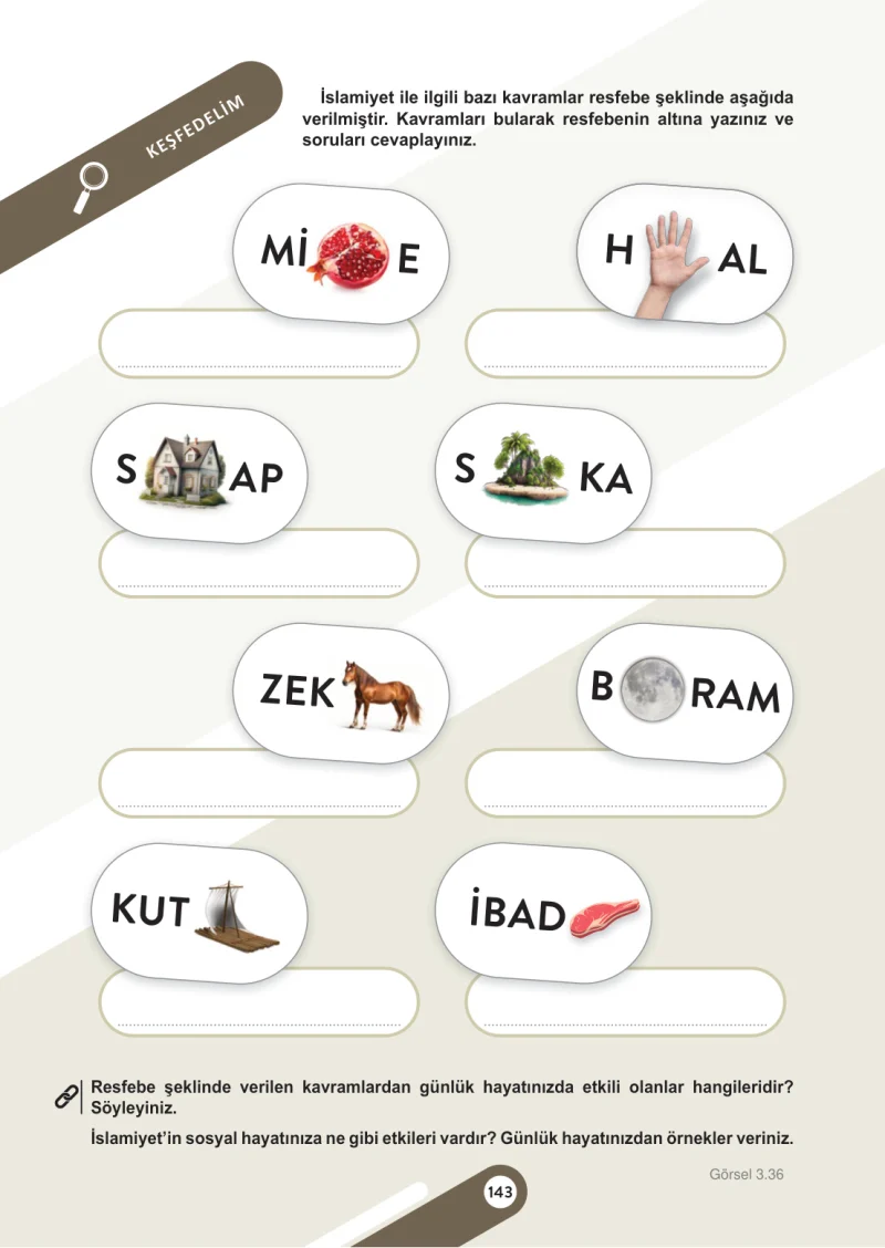 6. Sınıf Sosyal Bilgiler Ders Kitabı Cevapları Meb Yayınları 1. Kitap Sayfa 143
