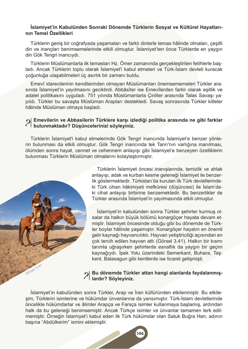 6. Sınıf Sosyal Bilgiler Ders Kitabı Cevapları Meb Yayınları 1. Kitap Sayfa 146