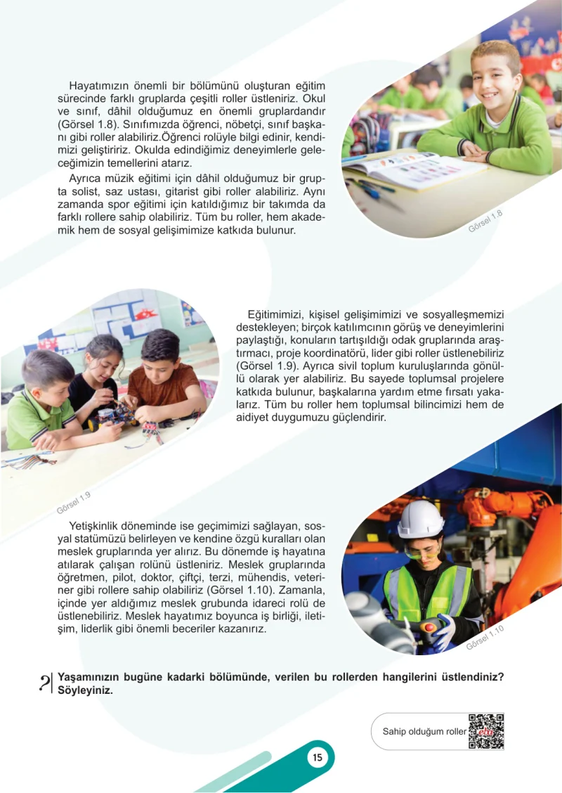 6. Sınıf Sosyal Bilgiler Ders Kitabı Cevapları Meb Yayınları 1. Kitap Sayfa 15