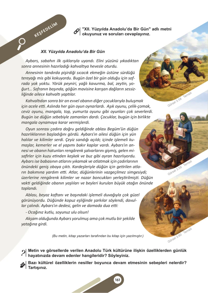 6. Sınıf Sosyal Bilgiler Ders Kitabı Cevapları Meb Yayınları 1. Kitap Sayfa 161