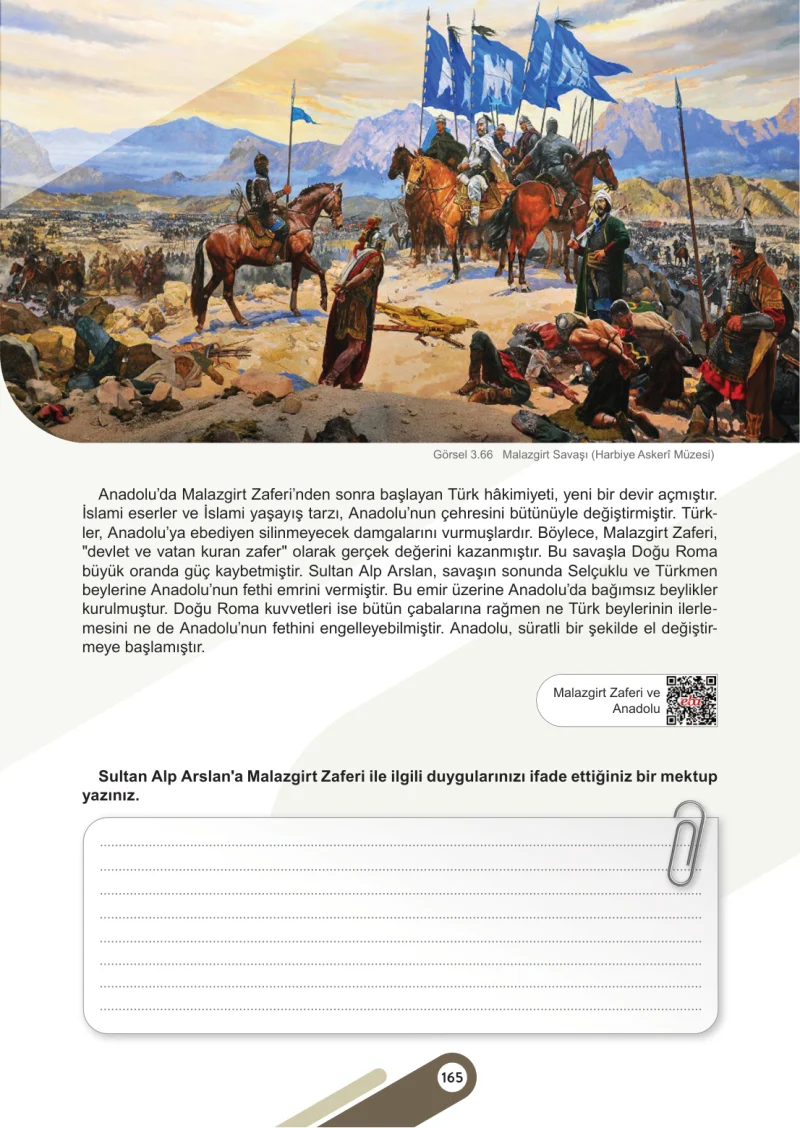 6. Sınıf Sosyal Bilgiler Ders Kitabı Cevapları Meb Yayınları 1. Kitap Sayfa 165