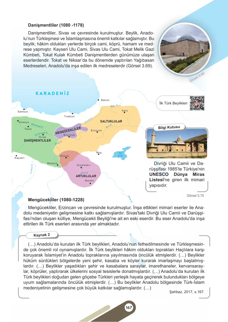 6. Sınıf Sosyal Bilgiler Ders Kitabı Cevapları Meb Yayınları 1. Kitap Sayfa 167