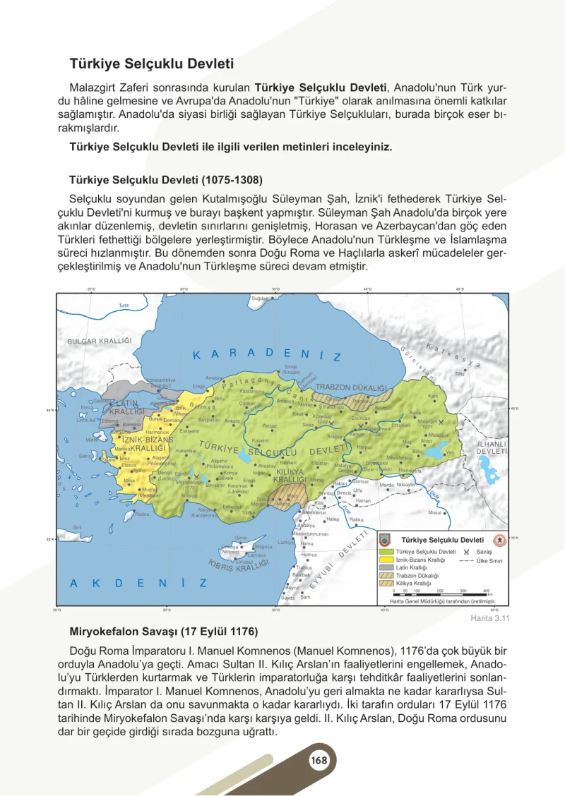 6. Sınıf Sosyal Bilgiler Ders Kitabı Cevapları Meb Yayınları 1. Kitap Sayfa 168