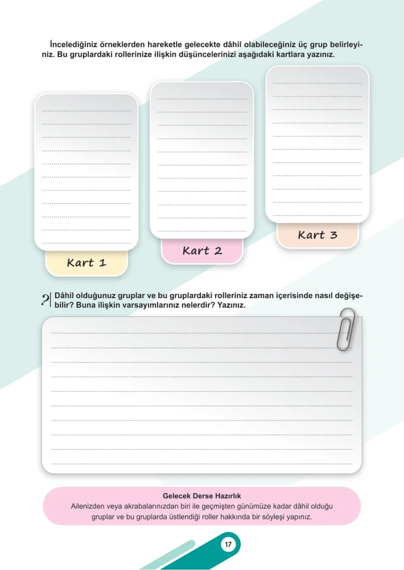 6. Sınıf Sosyal Bilgiler Ders Kitabı Cevapları Meb Yayınları 1. Kitap Sayfa 17