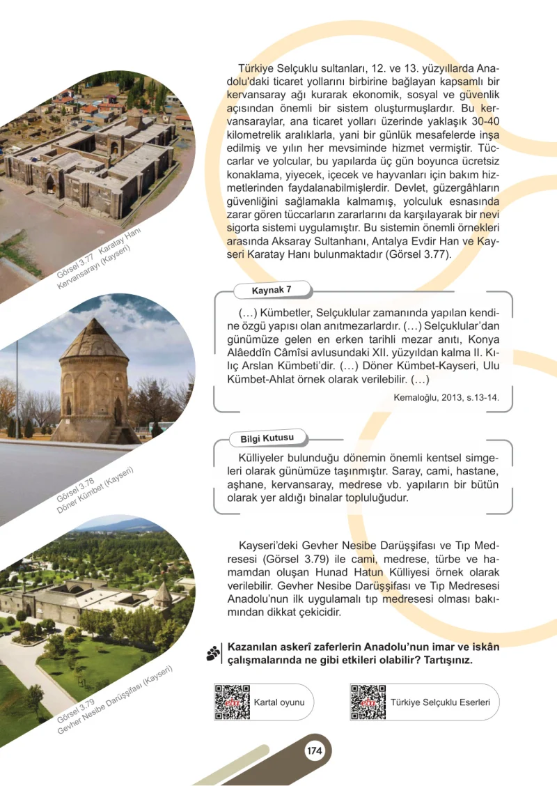 6. Sınıf Sosyal Bilgiler Ders Kitabı Cevapları Meb Yayınları 1. Kitap Sayfa 174