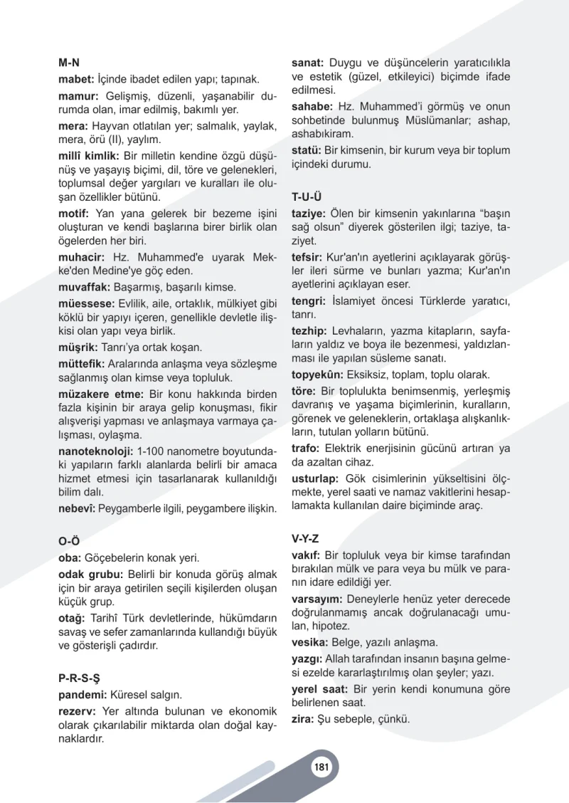 6. Sınıf Sosyal Bilgiler Ders Kitabı Cevapları Meb Yayınları 1. Kitap Sayfa 181