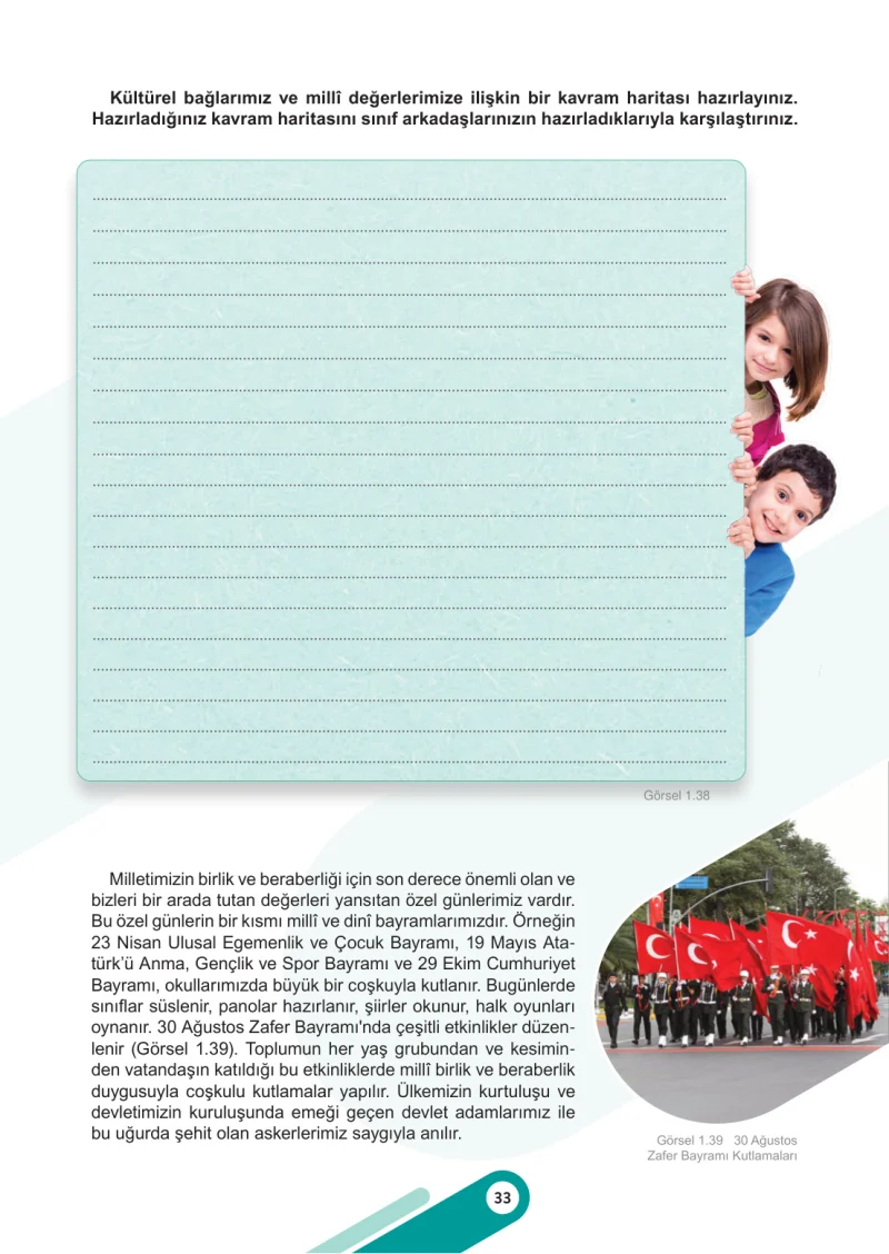 6. Sınıf Sosyal Bilgiler Ders Kitabı Cevapları Meb Yayınları 1. Kitap Sayfa 33