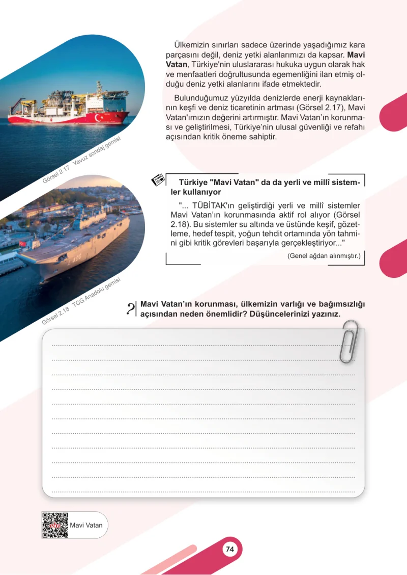6. Sınıf Sosyal Bilgiler Ders Kitabı Cevapları Meb Yayınları 1. Kitap Sayfa 74