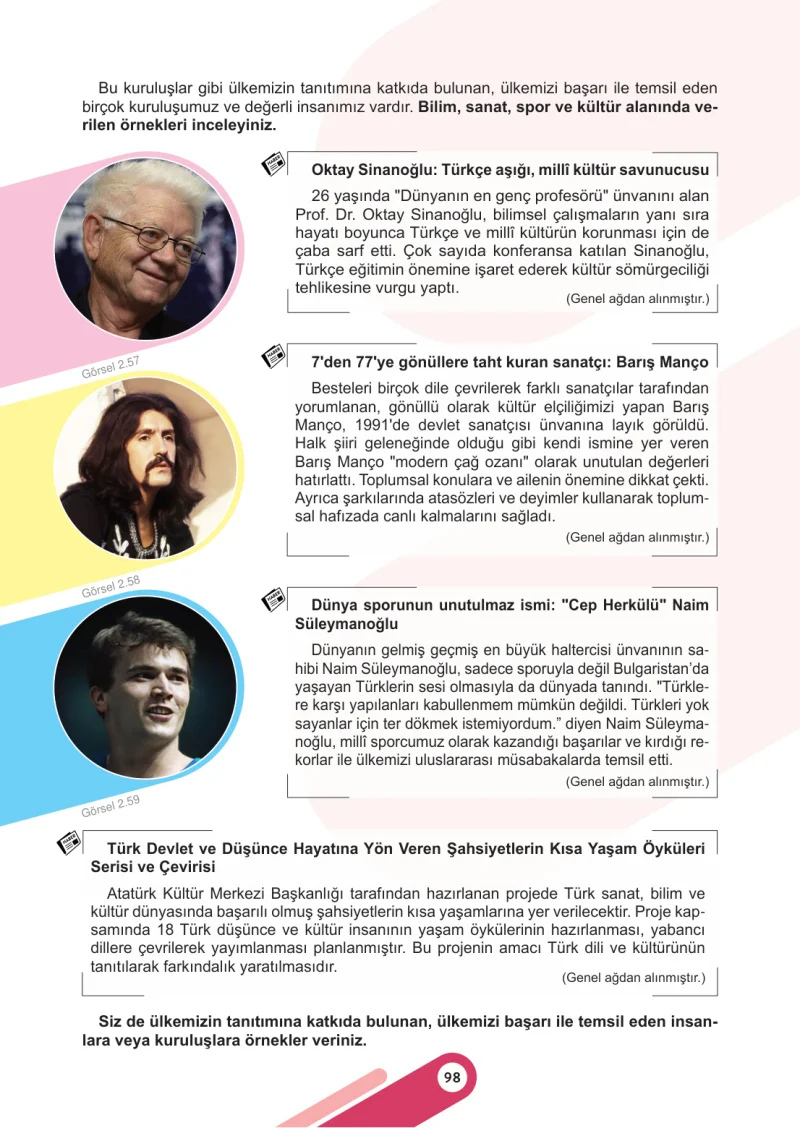 6. Sınıf Sosyal Bilgiler Ders Kitabı Cevapları Meb Yayınları 1. Kitap Sayfa 98