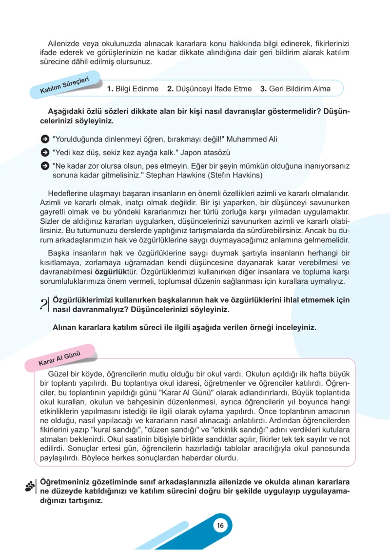 6. Sınıf Sosyal Bilgiler Ders Kitabı Cevapları Meb Yayınları 2. Kitap Sayfa 16