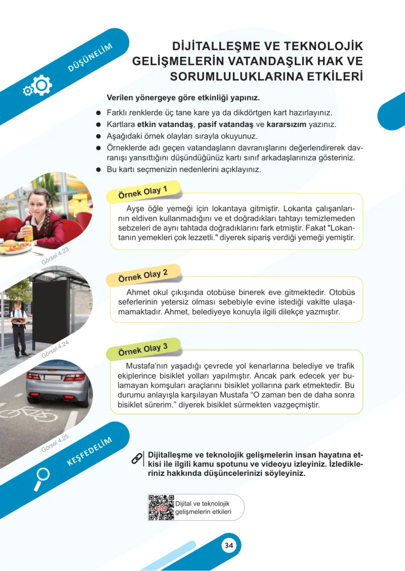 6. Sınıf Sosyal Bilgiler Ders Kitabı Cevapları Meb Yayınları 2. Kitap Sayfa 34