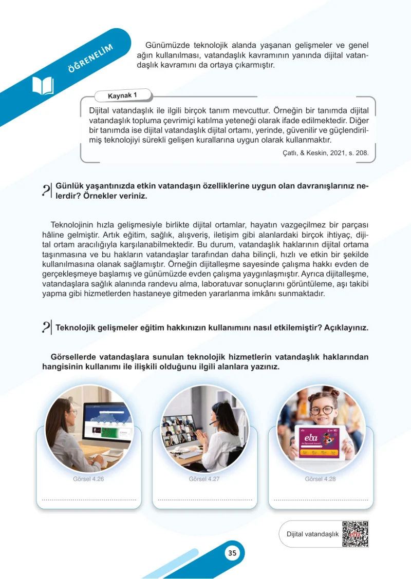 6. Sınıf Sosyal Bilgiler Ders Kitabı Cevapları Meb Yayınları 2. Kitap Sayfa 35