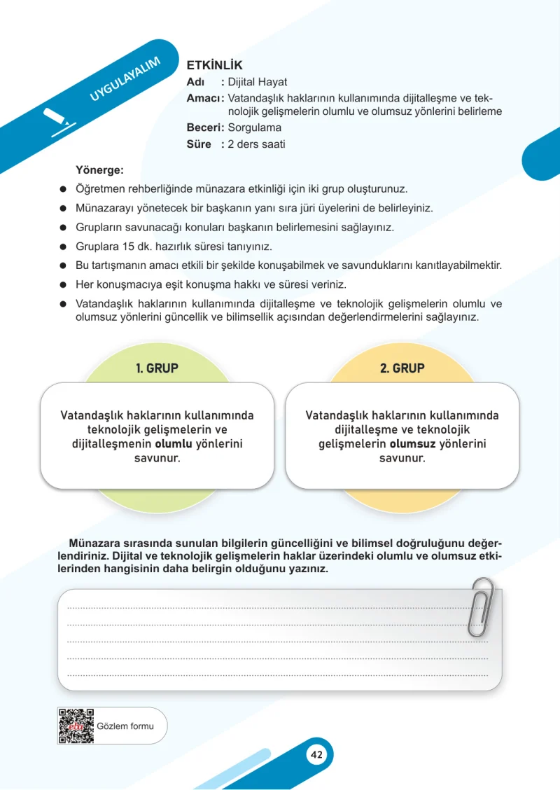 6. Sınıf Sosyal Bilgiler Ders Kitabı Cevapları Meb Yayınları 2. Kitap Sayfa 42