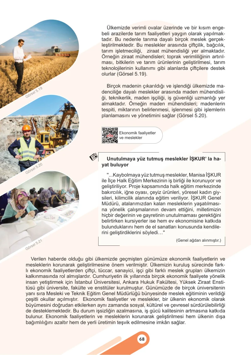 6. Sınıf Sosyal Bilgiler Ders Kitabı Cevapları Meb Yayınları 2. Kitap Sayfa 68