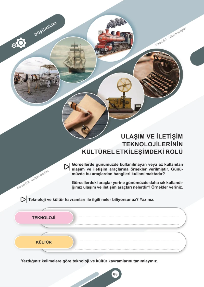6. Sınıf Sosyal Bilgiler Ders Kitabı Cevapları Meb Yayınları 2. Kitap Sayfa 88