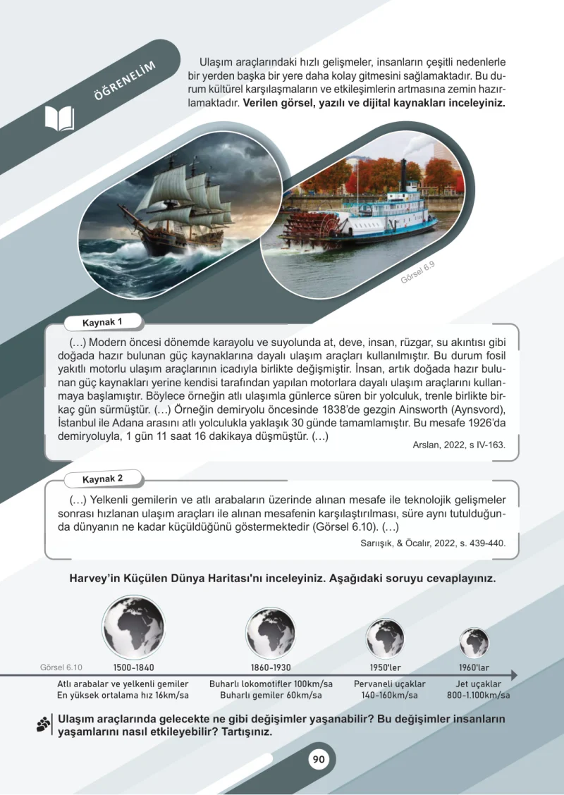 6. Sınıf Sosyal Bilgiler Ders Kitabı Cevapları Meb Yayınları 2. Kitap Sayfa 90
