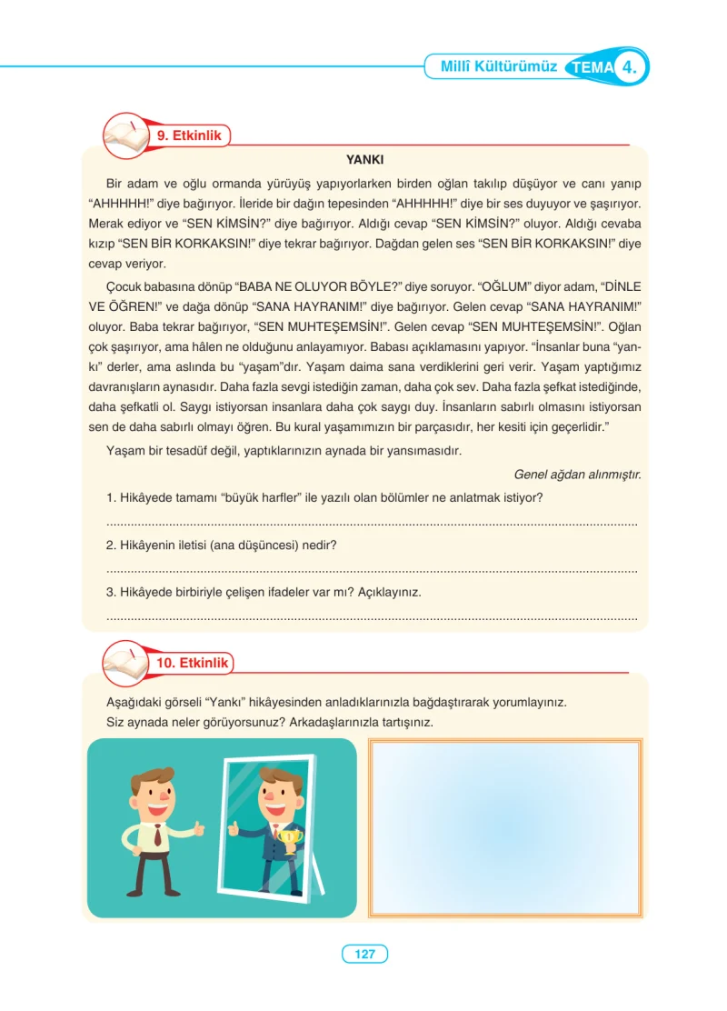 6. Sınıf Türkçe Ders Kitabı Cevapları Anka Yayınları Sayfa 127