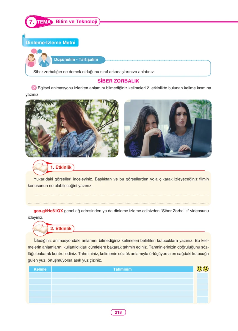 6. Sınıf Türkçe Ders Kitabı Cevapları Anka Yayınları Sayfa 218