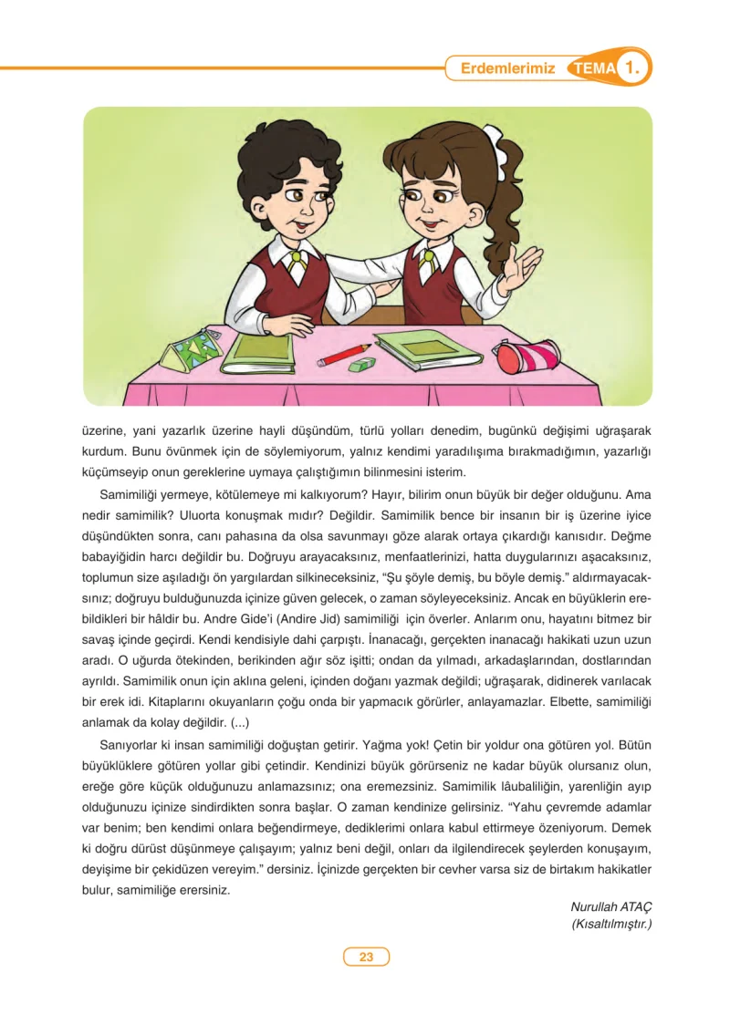 6. Sınıf Türkçe Ders Kitabı Cevapları Anka Yayınları Sayfa 23