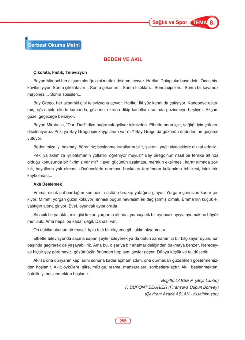 6. Sınıf Türkçe Ders Kitabı Cevapları Anka Yayınları Sayfa 255
