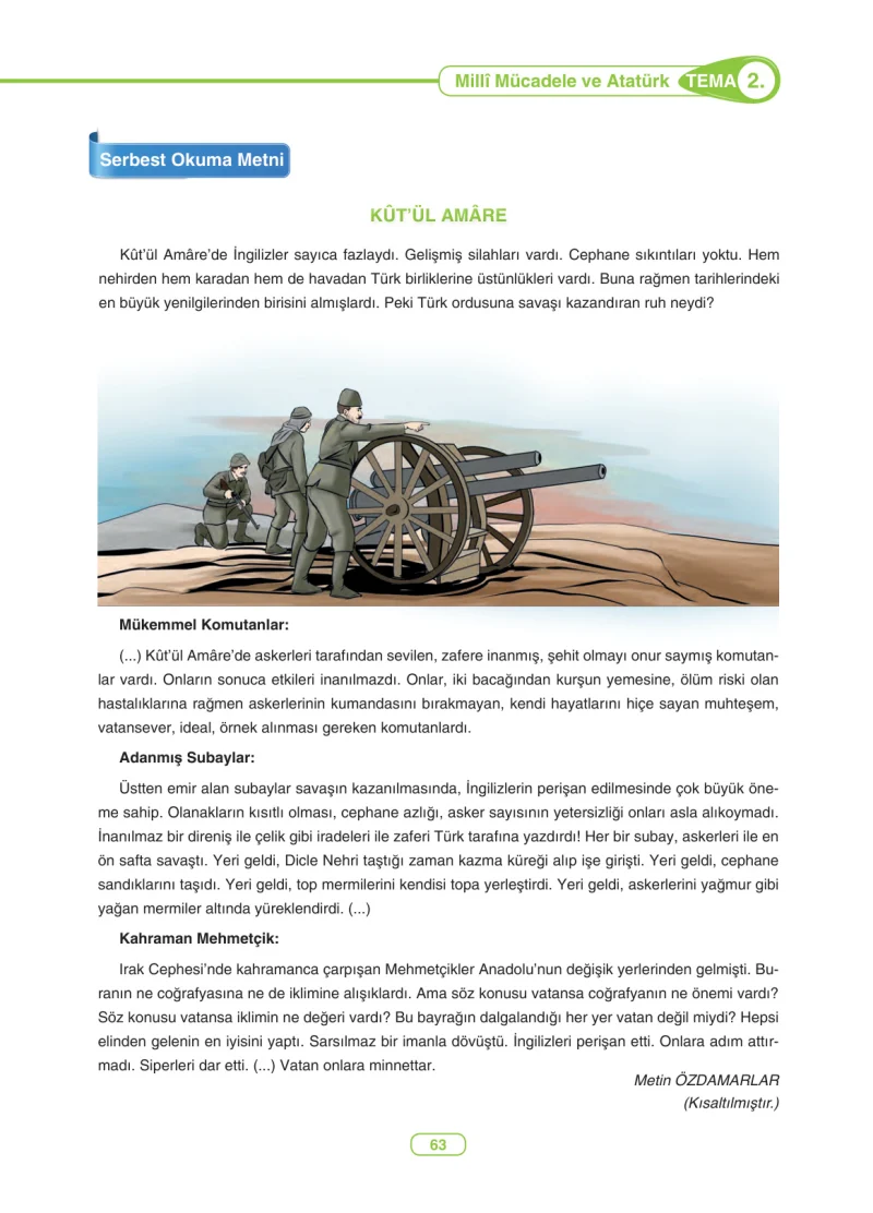 6. Sınıf Türkçe Ders Kitabı Cevapları Anka Yayınları Sayfa 63