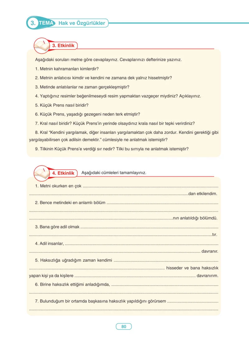 6. Sınıf Türkçe Ders Kitabı Cevapları Anka Yayınları Sayfa 80