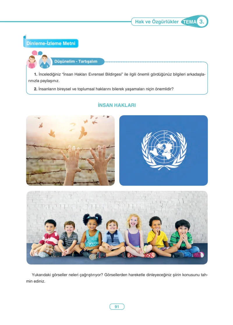 6. Sınıf Türkçe Ders Kitabı Cevapları Anka Yayınları Sayfa 91
