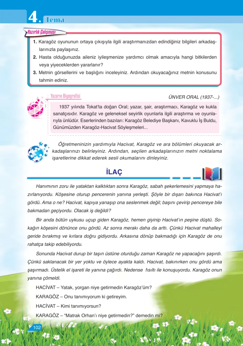 6. Sınıf Türkçe Ders Kitabı Cevapları Ata Yayınları Sayfa 102