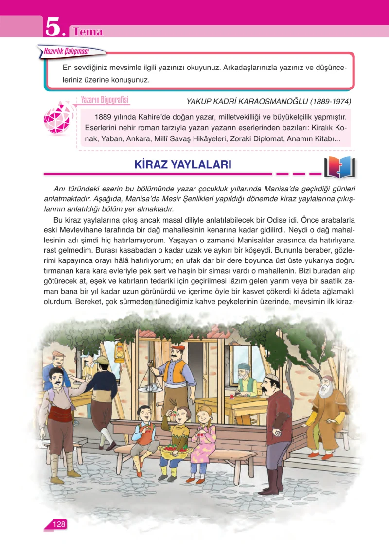 6. Sınıf Türkçe Ders Kitabı Cevapları Ata Yayınları Sayfa 128
