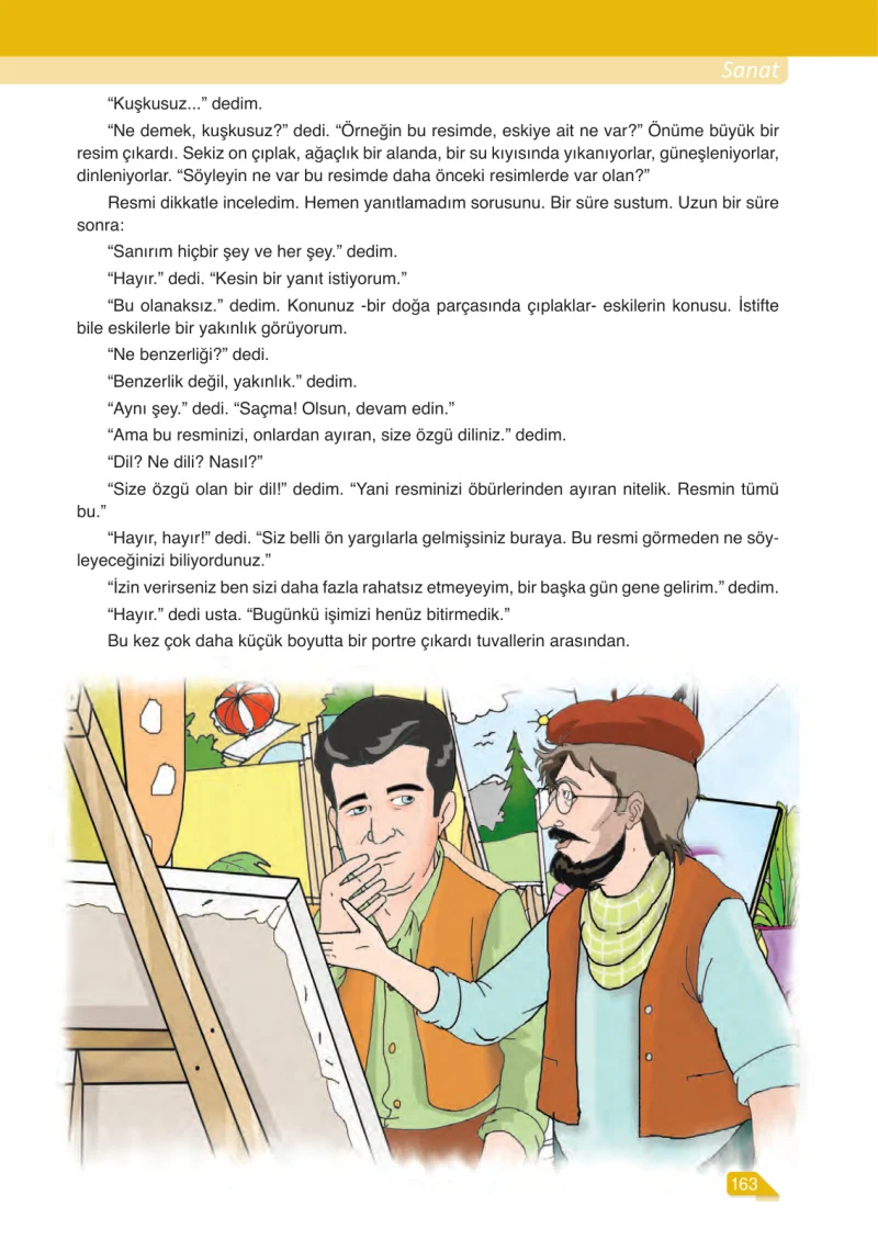 6. Sınıf Türkçe Ders Kitabı Cevapları Ata Yayınları Sayfa 163
