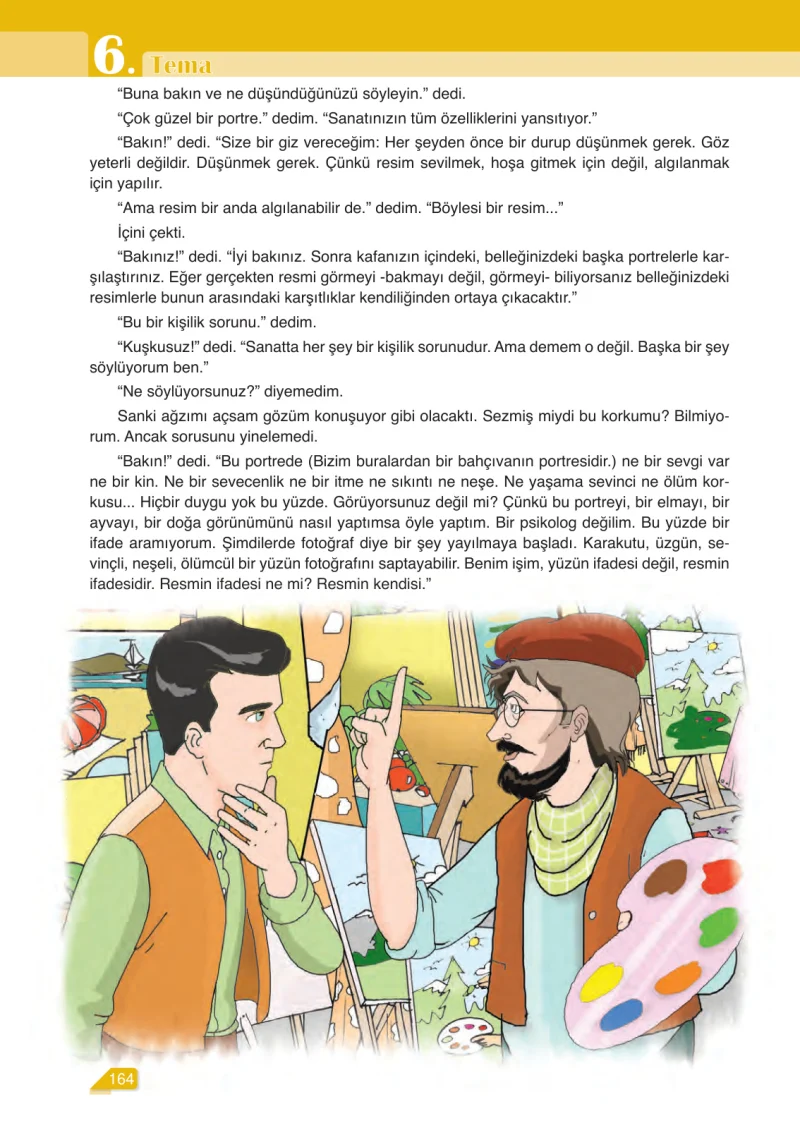 6. Sınıf Türkçe Ders Kitabı Cevapları Ata Yayınları Sayfa 164
