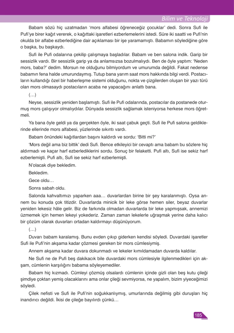 6. Sınıf Türkçe Ders Kitabı Cevapları Ata Yayınları Sayfa 185