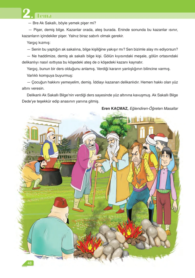 6. Sınıf Türkçe Ders Kitabı Cevapları Ata Yayınları Sayfa 48