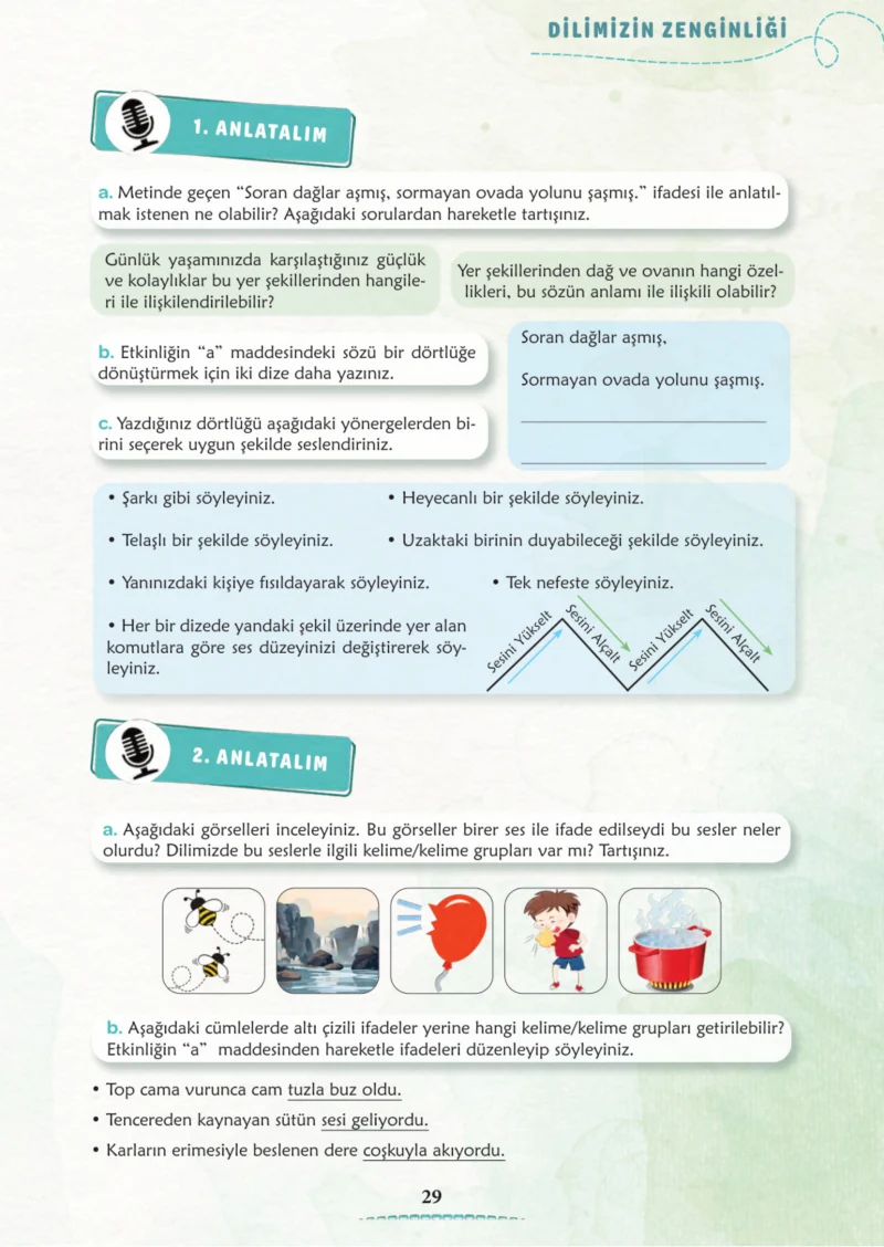 6. Sınıf Türkçe Ders Kitabı Cevapları Meb Yayınları 1. Kitap Sayfa 29