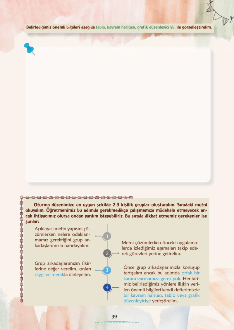 6. Sınıf Türkçe Ders Kitabı Cevapları Meb Yayınları 1. Kitap Sayfa 39