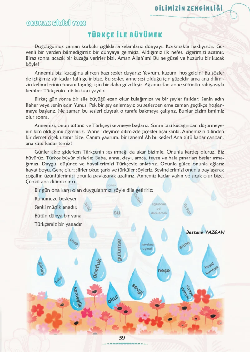 6. Sınıf Türkçe Ders Kitabı Cevapları Meb Yayınları 1. Kitap Sayfa 59