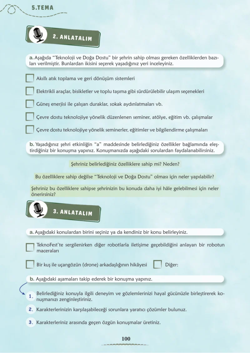 6. Sınıf Türkçe Ders Kitabı Cevapları Meb Yayınları 2. Kitap Sayfa 100