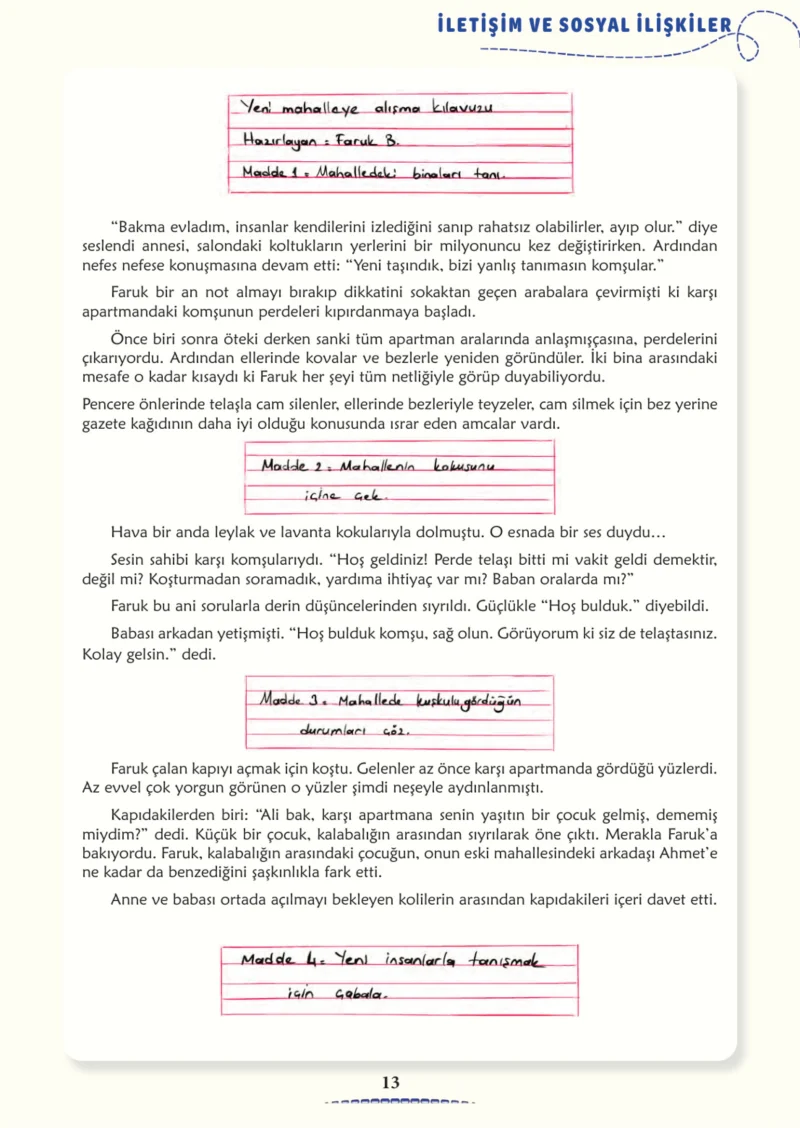 6. Sınıf Türkçe Ders Kitabı Cevapları Meb Yayınları 2. Kitap Sayfa 13