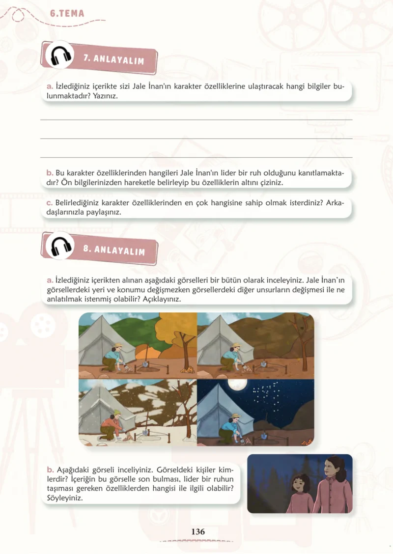 6. Sınıf Türkçe Ders Kitabı Cevapları Meb Yayınları 2. Kitap Sayfa 136